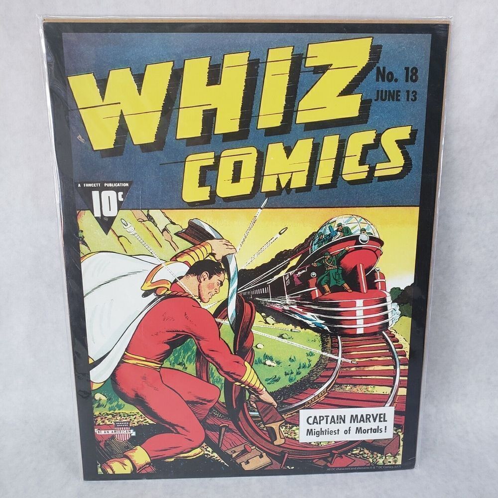 CAPTAIN MARVEL Whiz Comics #18 1941 Vintage DC Comics Series 11"X14" Poster